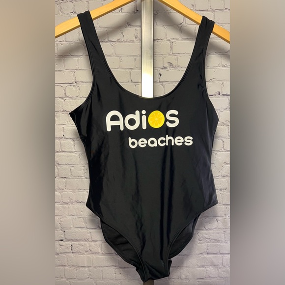 NWT. No Boundaries 1 Piece Swim Suit. Cheeky High Leg Cut. Scoop Back. - Picture 3 of 10